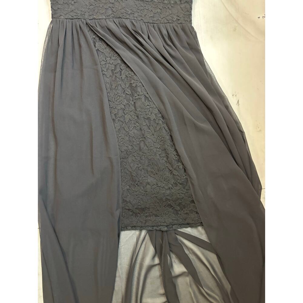 Altar'd State Womens Semi Formal Black Dress Sz Small Lace Sheer AS IS - Picture 3 of 7
